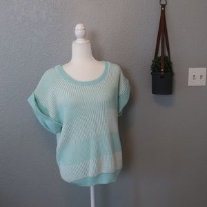 VINTAGE 80'S STRIPPED BLUE SWEATER